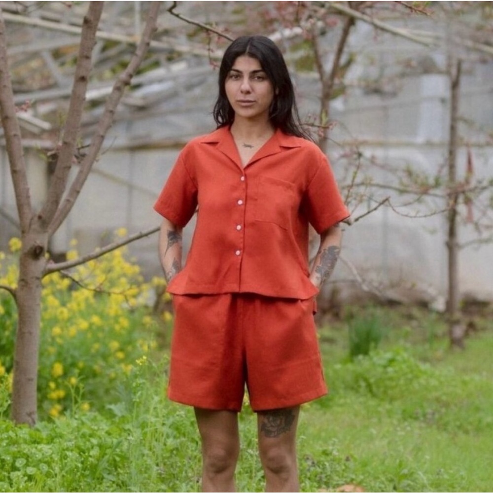 Beaton Linen Top (Top only. Shorts have been sold)